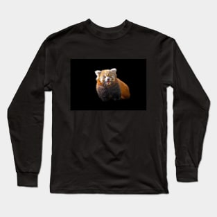 Red Panda Animal Wildlife Forest Nature Adventure Graphic Digital Painting Long Sleeve T-Shirt
